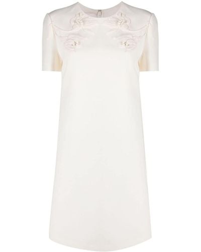 Valentino Kleid mit blumigen Applikationen - Mehrfarbig