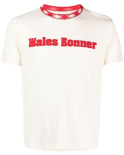 Wales Bonner Original Logo-appliqué T-shirt - White