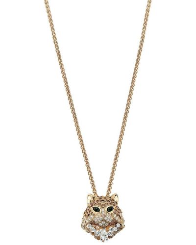 Boucheron Collier Wladimir the Cat en or 18ct serti de pierres - Métallisé