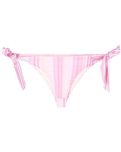 Frankie's Bikinis Gestreepte Bikinislip - Roze