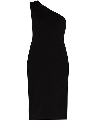Bottega Veneta One-shoulder Midi Dress - Black