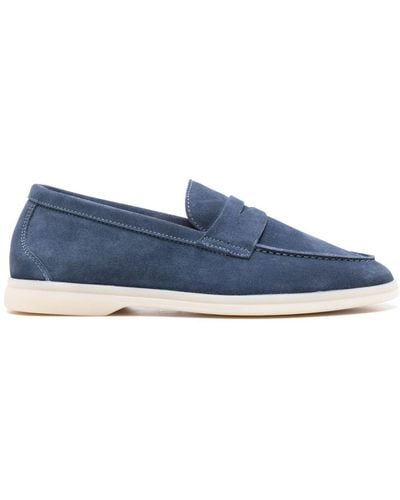 SCAROSSO Luciana Suede Loafers - Blauw