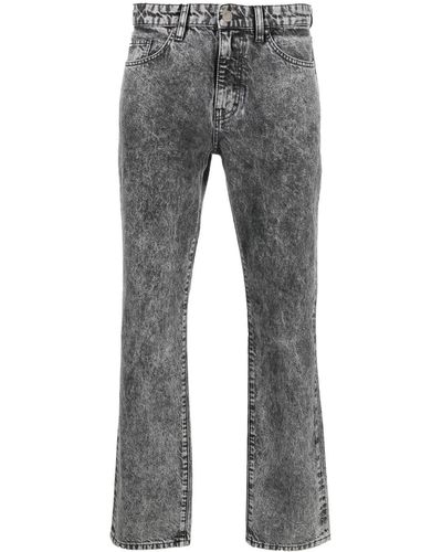 IRO Slim-Fit-Jeans mit Acid-Wash-Effekt - Grau