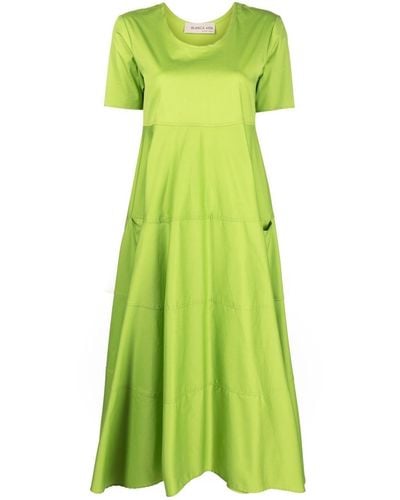 Blanca Vita Flared T-shirt Dress - Green
