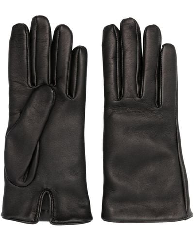 Saint Laurent Leren Handschoenen - Zwart