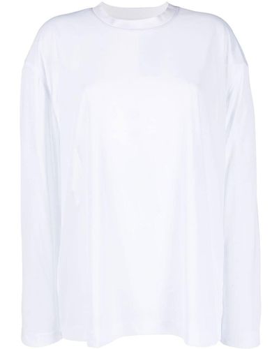 Holzweiler Camiseta semitranslúcida - Blanco