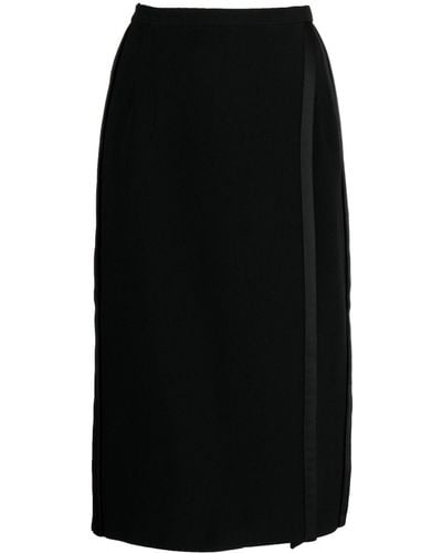 Dice Kayek Overlapping-panel High-waist Skirt - Black
