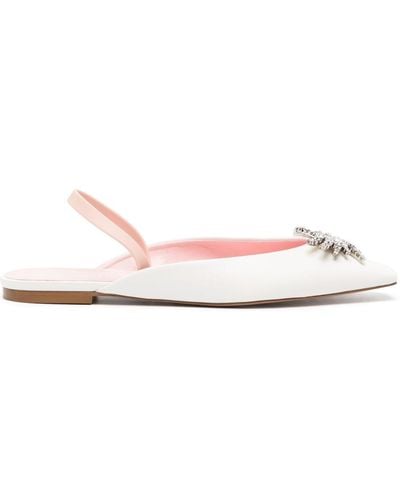 Piferi Drizella Crystal-embellished Ballerina Shoes - Pink
