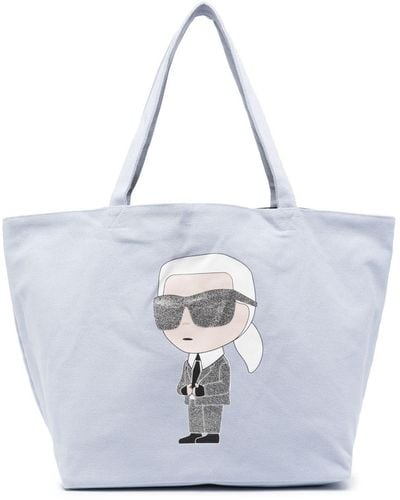 Karl Lagerfeld Bolso shopper K/Ikonik 2.0 - Blanco