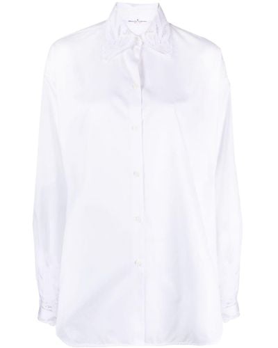 Ermanno Scervino Hemd mit Spitze - Weiß