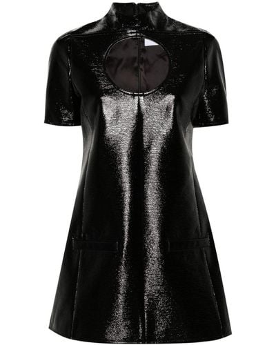 Courreges Uitgesneden Mini-jurk - Zwart