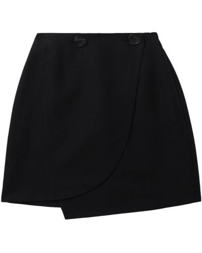 Aje. Asymmetric High-waisted Skirt - Black