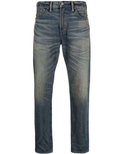 RRL Tief sitzende Slim-Fit-Jeans - Blau