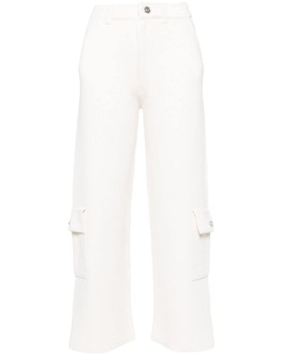 Barrie Straight-leg Cargo Trousers - White