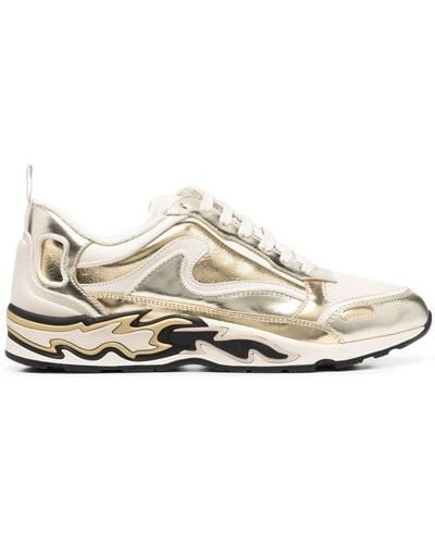 Sandro Sneakers mit Flammendetail - Weiß