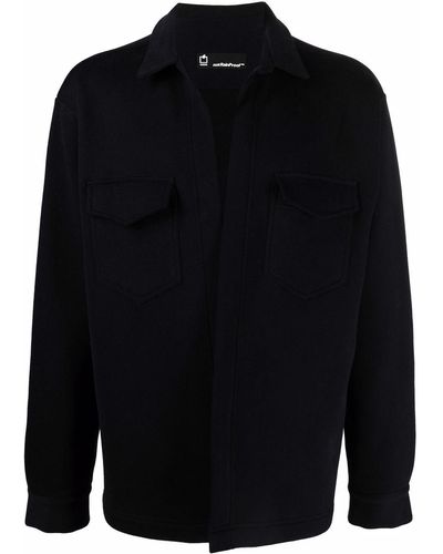 Styland ロゴ シャツジャケット - ブラック