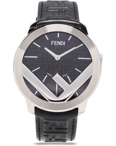 Fendi Black 41mm Watch - Grey