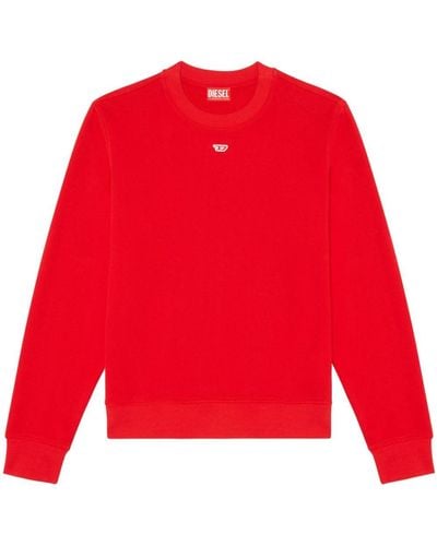 DIESEL S-ginn-d Logo-embroidered Sweatshirt