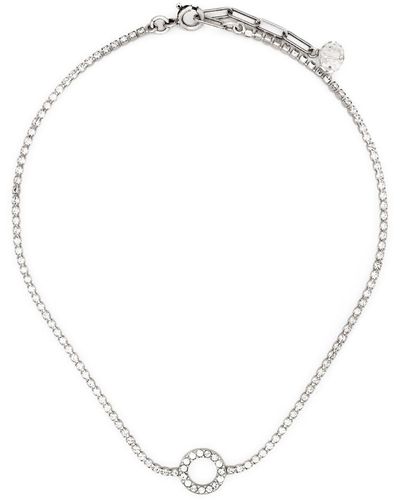 Isabel Marant Collar Disco con anillo - Blanco