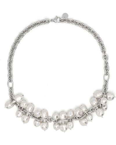 Cult Gaia Dolly Faux-pearl Necklace - White