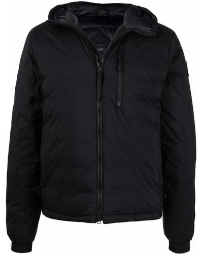 Canada Goose Hooded Feather-down Padded Jacket - Black