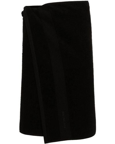 Balenciaga Terry-cloth Mini Skirt - Black