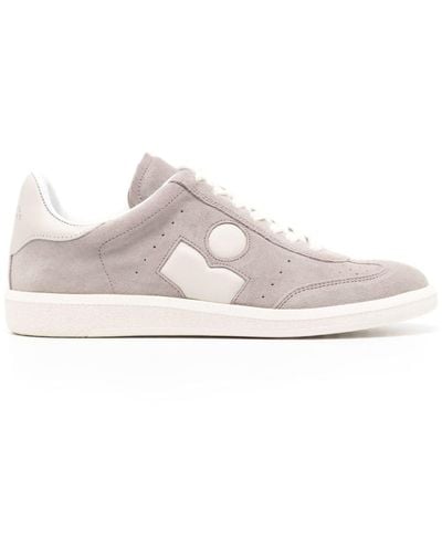 Isabel Marant Bryce Panelled Suede Trainers - Pink