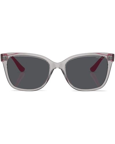 Vogue Eyewear Translucent-design Square-frame Sunglasses - Gray