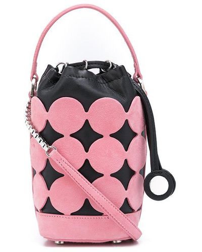 Pierre Hardy Bulles Leather Bucket Bag - Pink