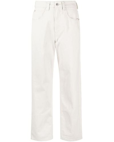Izzue Mid-rise wide-leg jeans - Bianco