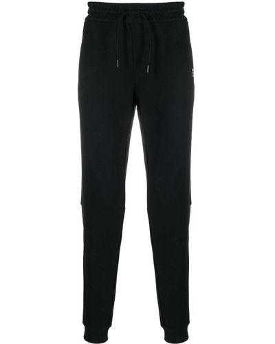 EA7 Pantalones de chándal con logo - Negro