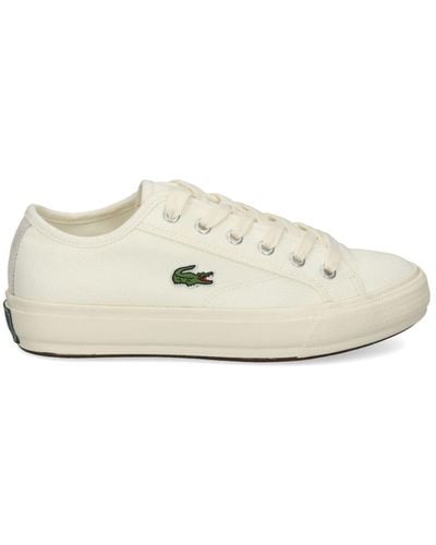 Lacoste Backcourt Canvas Trainers - White