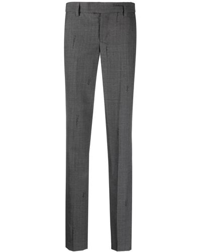 Zadig & Voltaire Pantalon slim Prune à design rayé - Gris