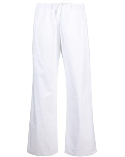 Matteau Straight-leg Organic-cotton Pants - White