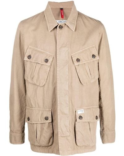Fay Safari-style Cotton-blend Jacket - Natural