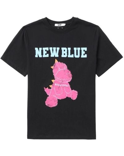 SJYP T-shirt con stampa grafica - Nero