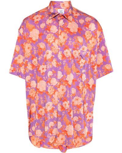 Vetements Floral Short-sleeved Shirt - Pink