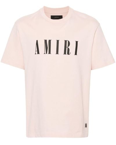 Amiri T-Shirt mit Logo-Print - Pink