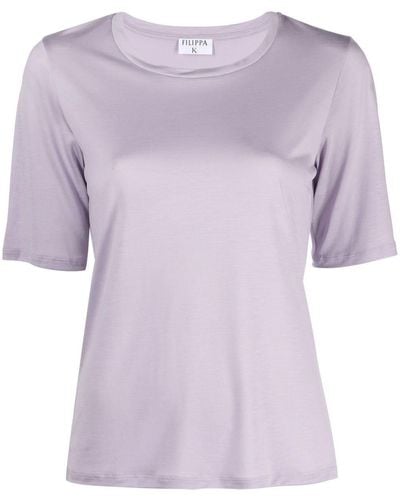 Filippa K Elena Cotton T-shirt - Purple
