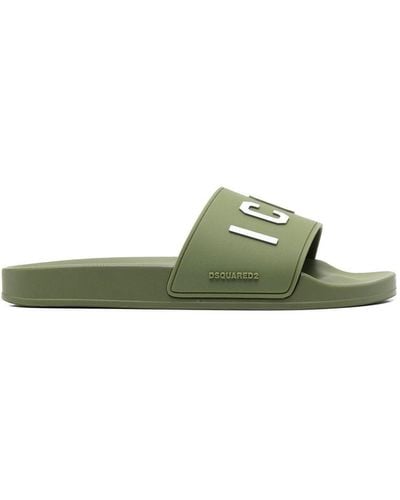 DSquared² Slipper With Logo - Green