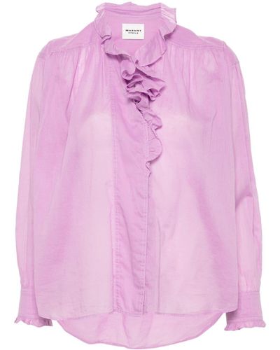 Isabel Marant Pamias Organic Cotton Blouse - Pink