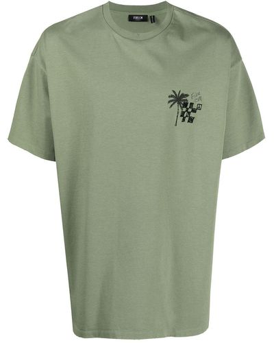 FIVE CM Surf Culture Graphic-print T-shirt - Green