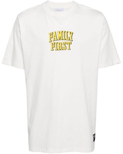 FAMILY FIRST Mickey Mouse-print Cotton T-shirt - White