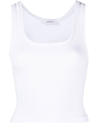 Wardrobe NYC White Sleeveless Vest Top