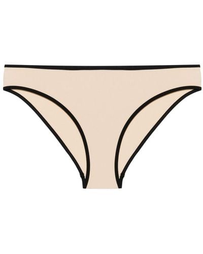 Totême Striped-edge Bikini Bottoms - Natural