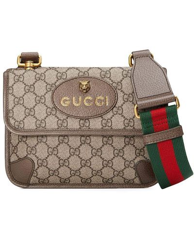 Gucci GG Supreme Messengerbag - Bruin