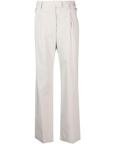 PT Torino Tailored Wide-leg Trousers - White