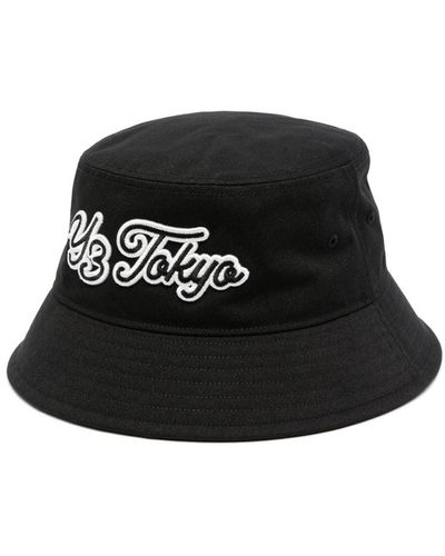 Y-3 Logo-embroidered Bucket Hat - Black