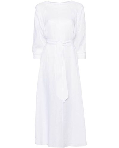 Loro Piana Ruth Linen Maxi Dress - White