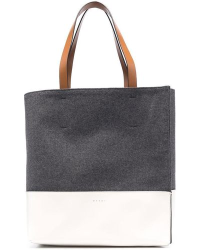 Marni Paneled Tote Bag - Gray